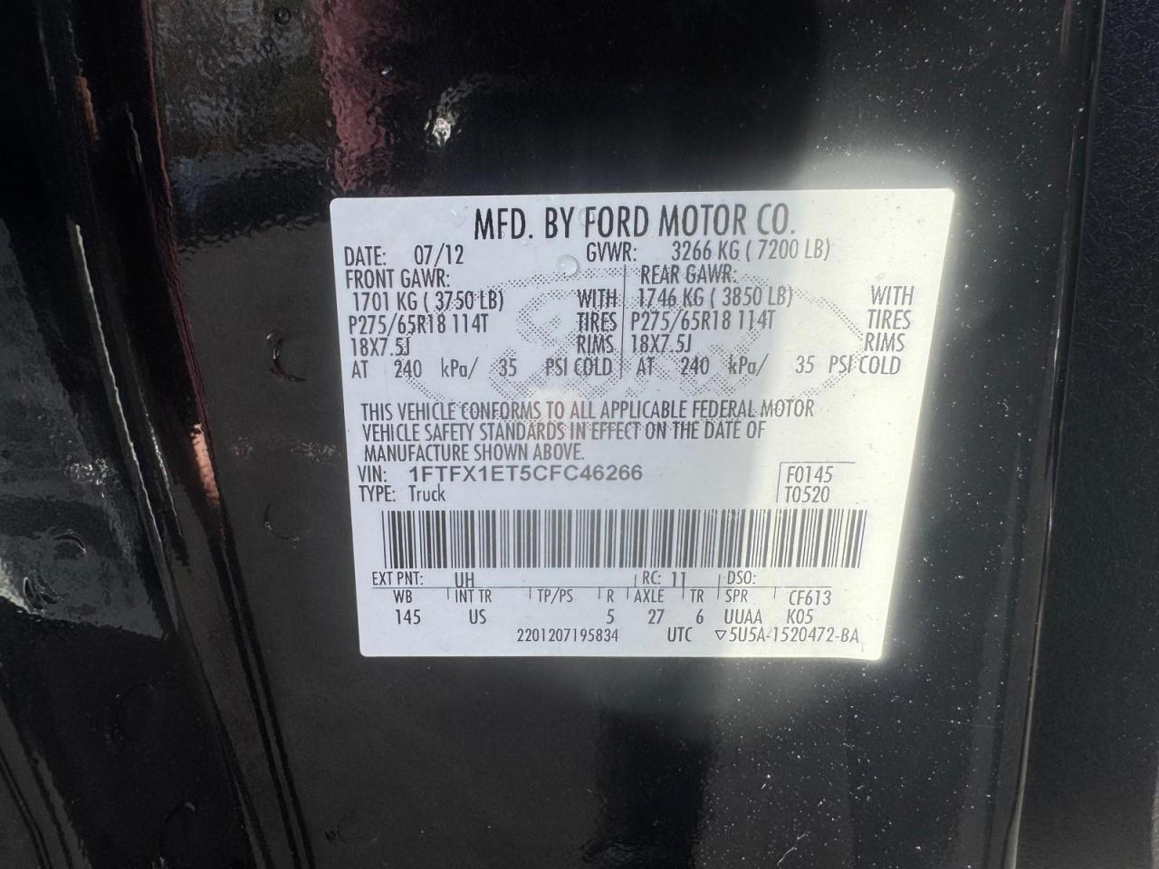 FORD F-150 SUPER CAB