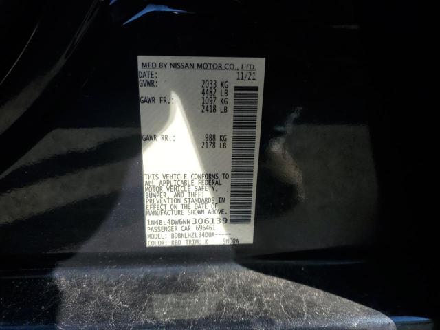 2022 NISSAN ALTIMA SV #3309441023