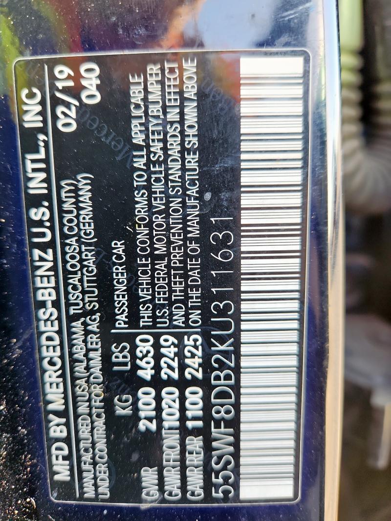 2019 MERCEDES-BENZ C 300 #3291161981