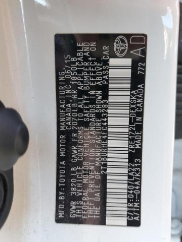 2015 TOYOTA COROLLA L #3285776679