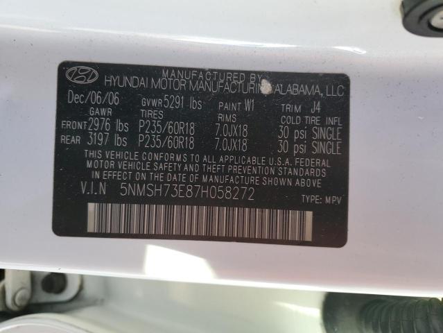 2007 HYUNDAI SANTA FE S #3296326465