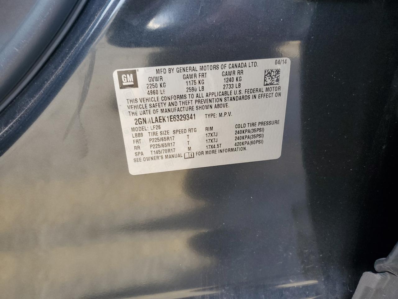 CHEVROLET EQUINOX LS