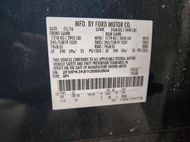 2016 FORD EDGE TITAN #3298158258