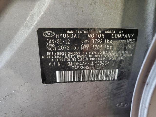 2012 HYUNDAI ELANTRA GL #3302648006
