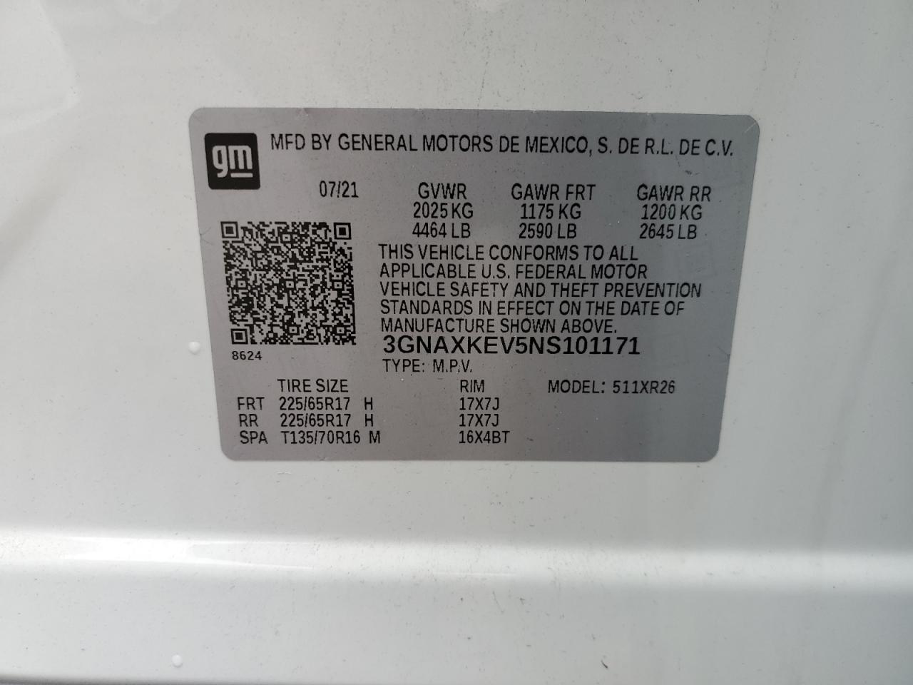 CHEVROLET EQUINOX LT