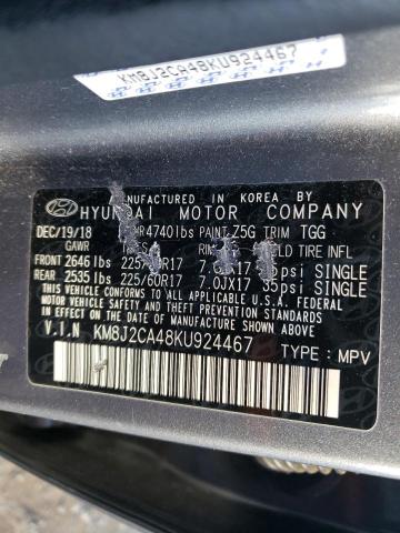 2019 HYUNDAI TUCSON SE KM8J2CA48KU924467