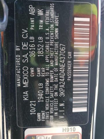 2022 KIA RIO LX #3293529425