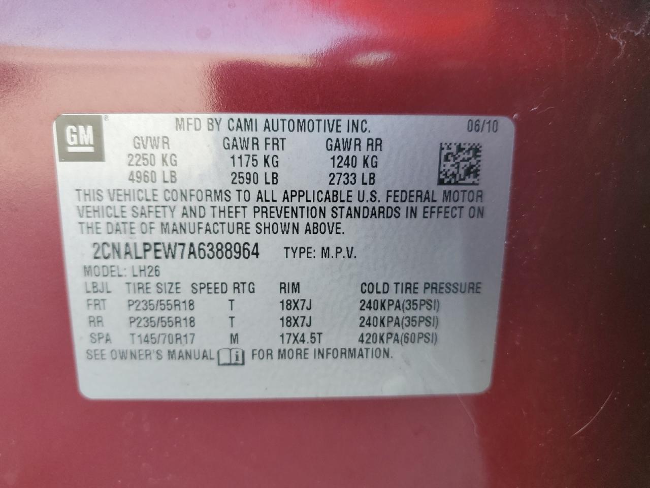 CHEVROLET EQUINOX LT