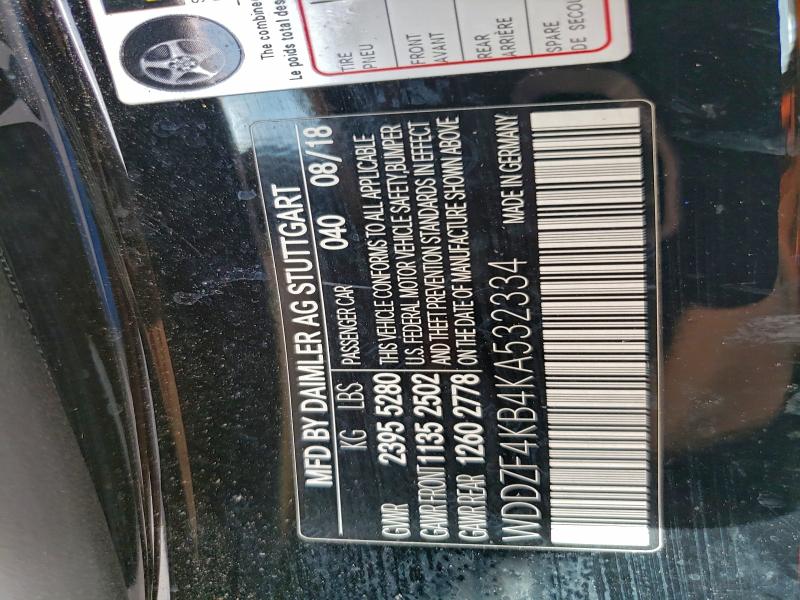 2019 MERCEDES-BENZ E 300 4MAT #3297909832