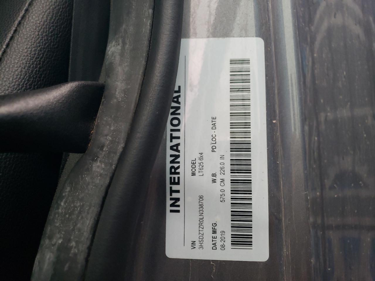 Lot #3290237221 2020 INTERNATIONAL LT625