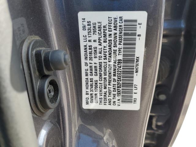 2014 HONDA CIVIC LX - 19XFB2F5XEE274789