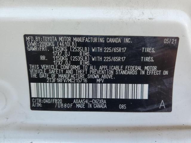 2021 TOYOTA RAV4 LE - 2T3F1RFV7MC215716