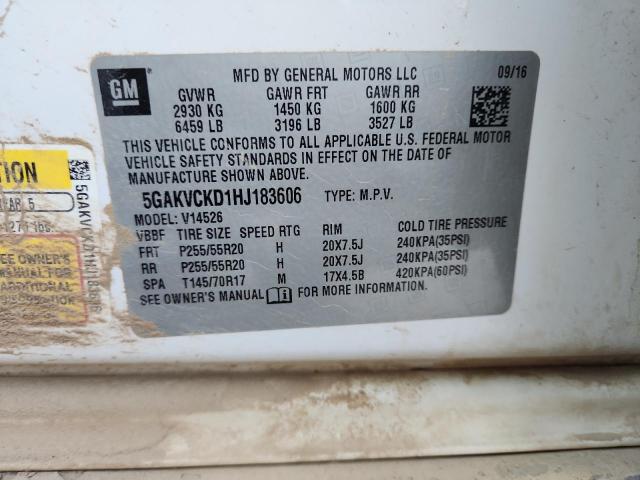 2017 BUICK ENCLAVE #3291691233