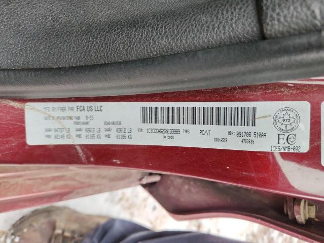 2016 CHRYSLER 200 LIMITE - 1C3CCCAG2GN133989