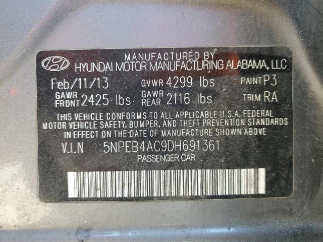 2013 HYUNDAI SONATA GLS #3290102273