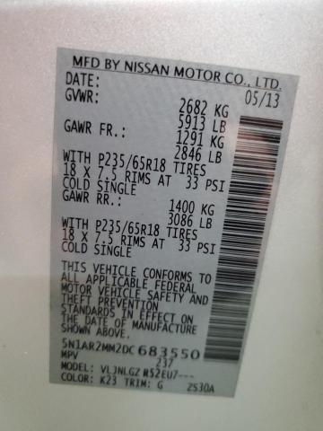 2013 NISSAN PATHFINDER #3282623057