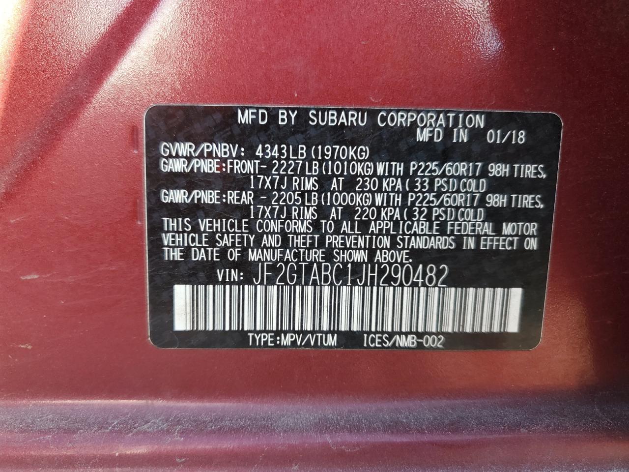 SUBARU CROSSTREK PREMIUM