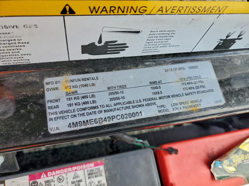 2022 GOLF GOLF CART #3297983045