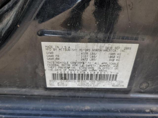 2010 MITSUBISHI GALANT ES #3317703162