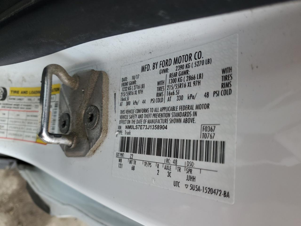 FORD TRANSIT CONNECT XL