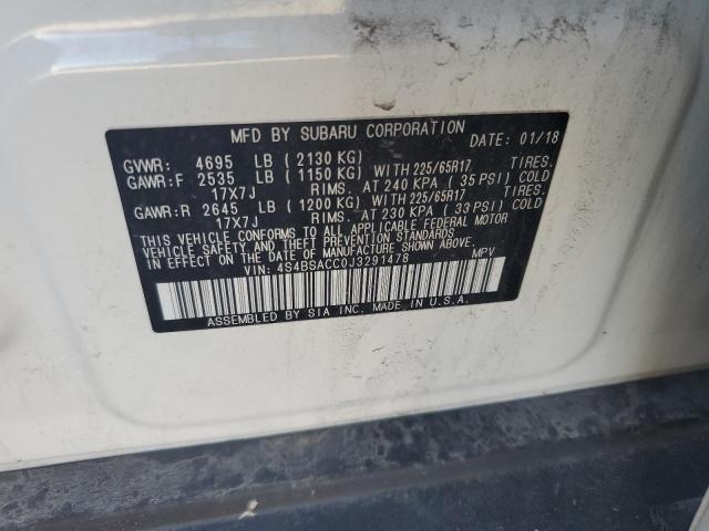 2018 SUBARU OUTBACK 2. - 4S4BSACC0J3291478