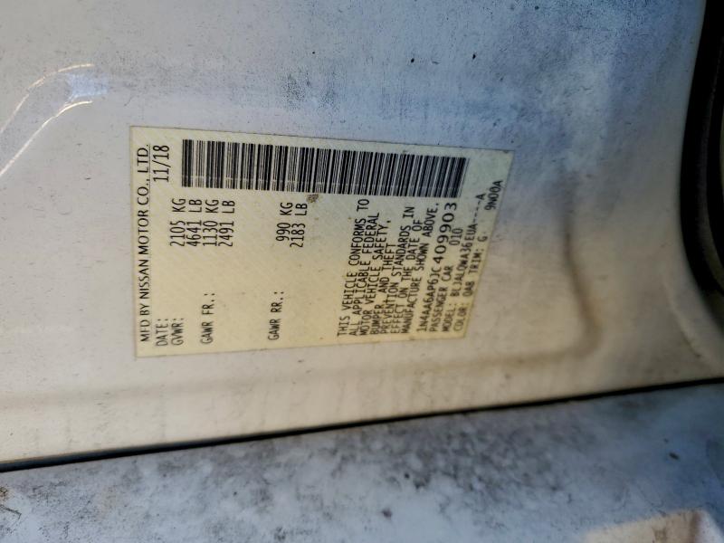 2018 NISSAN MAXIMA 3.5 #3301674625