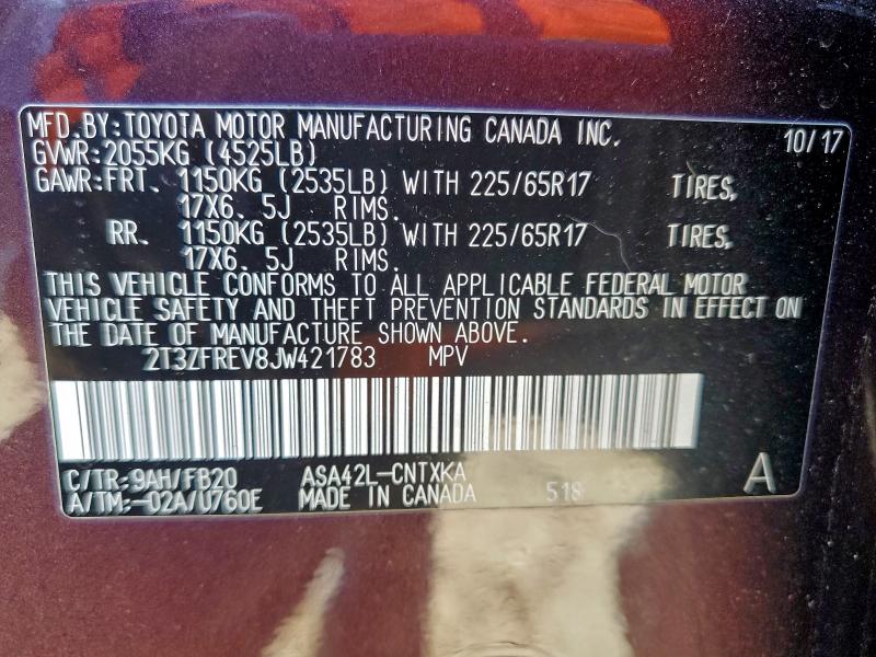 2018 TOYOTA RAV4 LE #3302735024