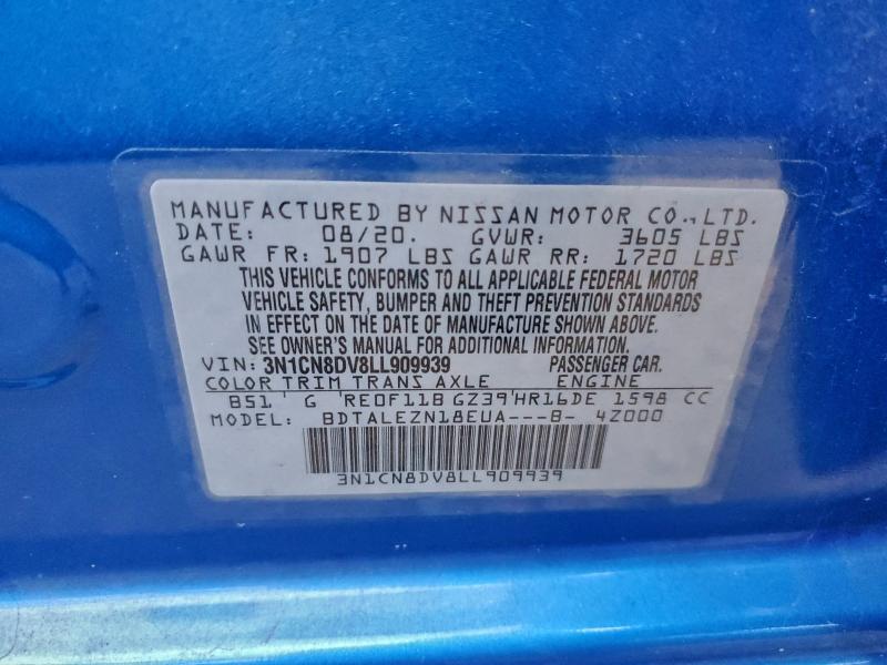 2020 NISSAN VERSA S #3302841943