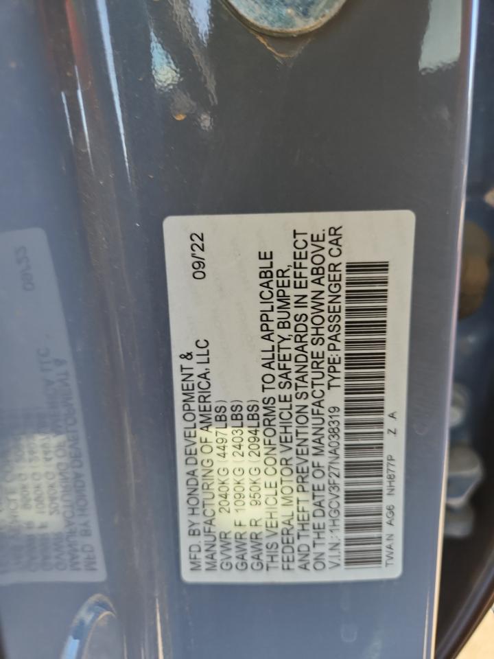 HONDA ACCORD HYBRID SPORT