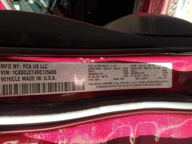 2024 DODGE DURANGO R/ #3290216245