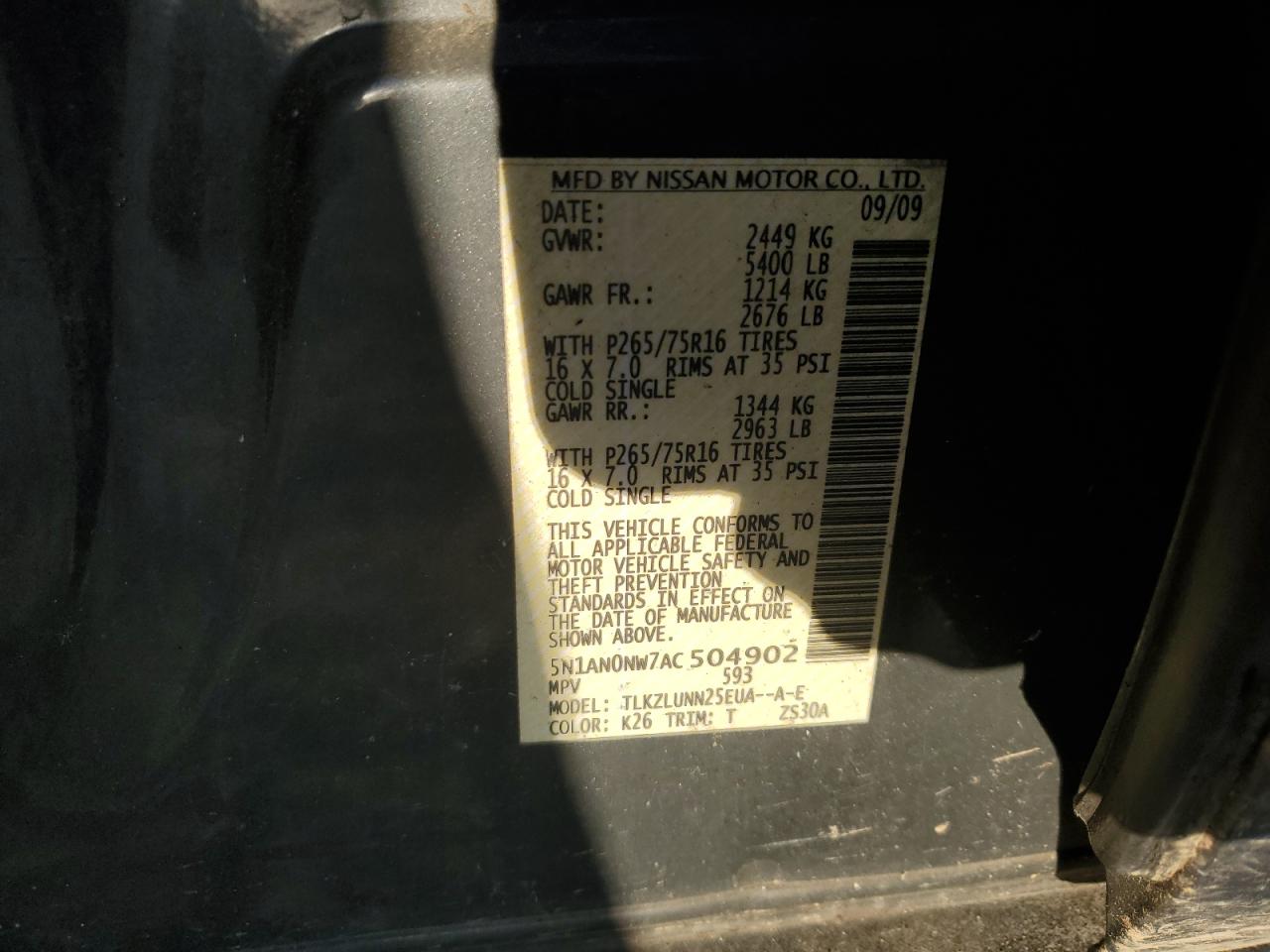 NISSAN XTERRA OFF ROAD