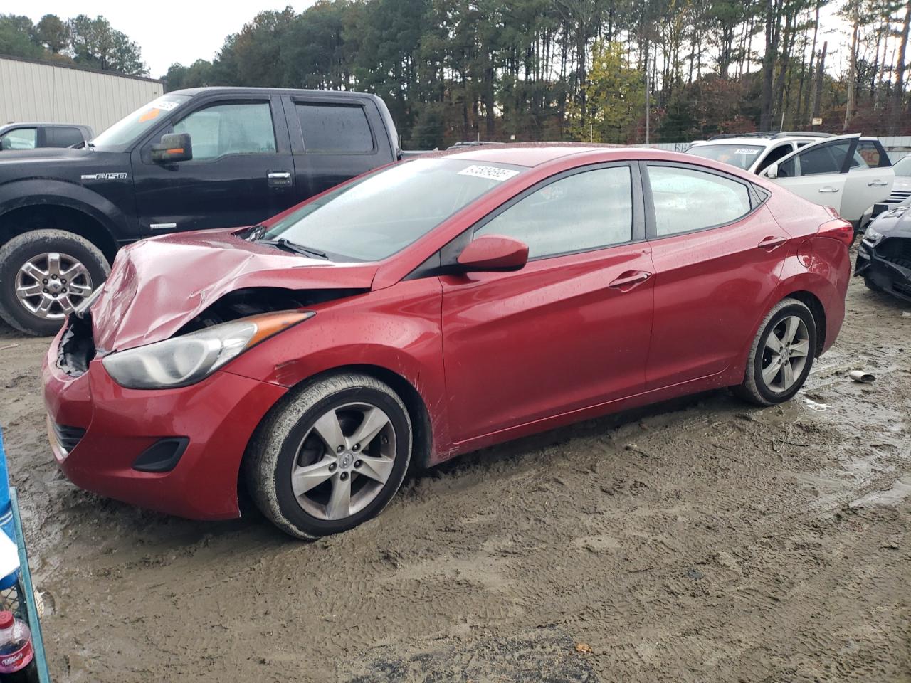 Lot #3301815351 2013 HYUNDAI ELANTRA GL