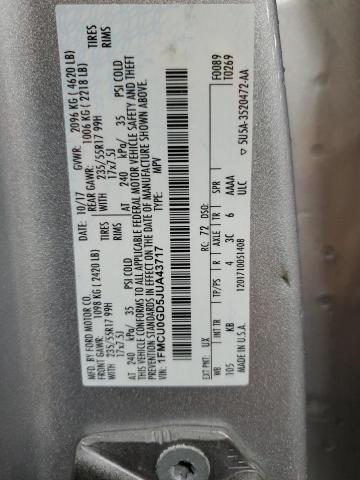 2018 FORD ESCAPE SE - 1FMCU0GD5JUA43717