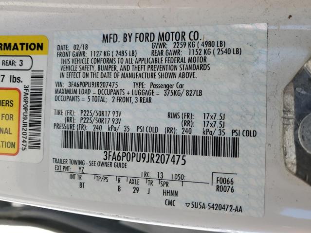 2018 FORD FUSION SE #3309193615