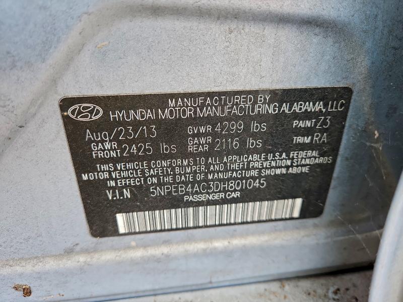 2013 HYUNDAI SONATA GLS #3315846147