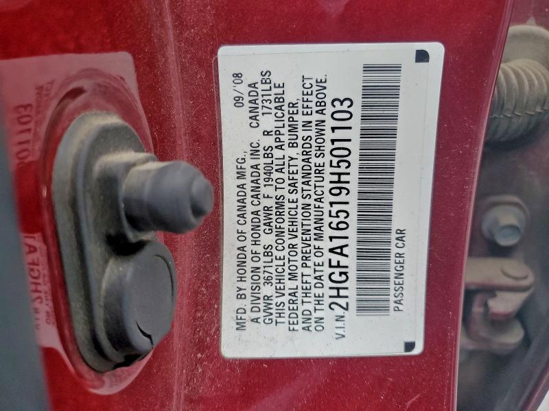 2009 HONDA CIVIC #3301382393