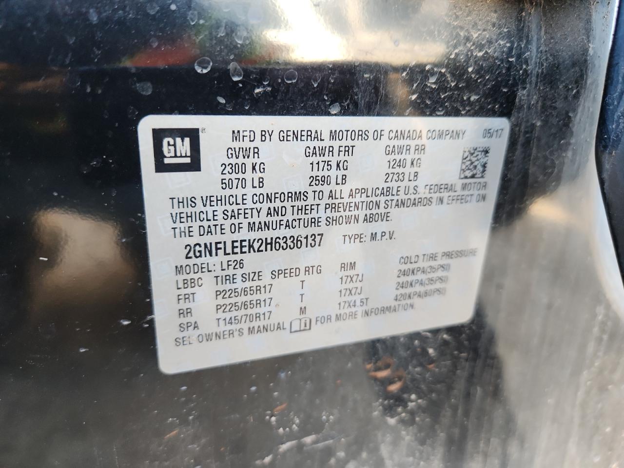 CHEVROLET EQUINOX LS