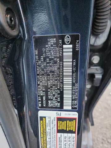 2012 TOYOTA CAMRY BASE #3287659028