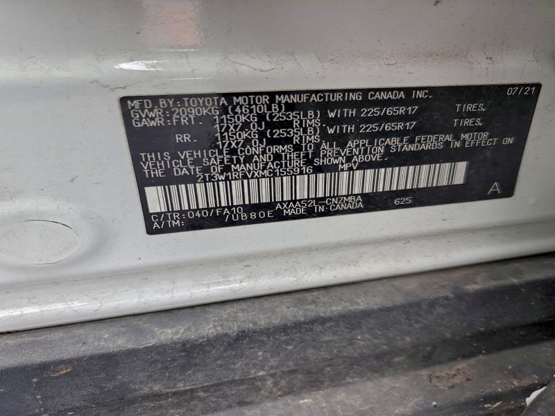2021 TOYOTA RAV4 XLE #3298168033