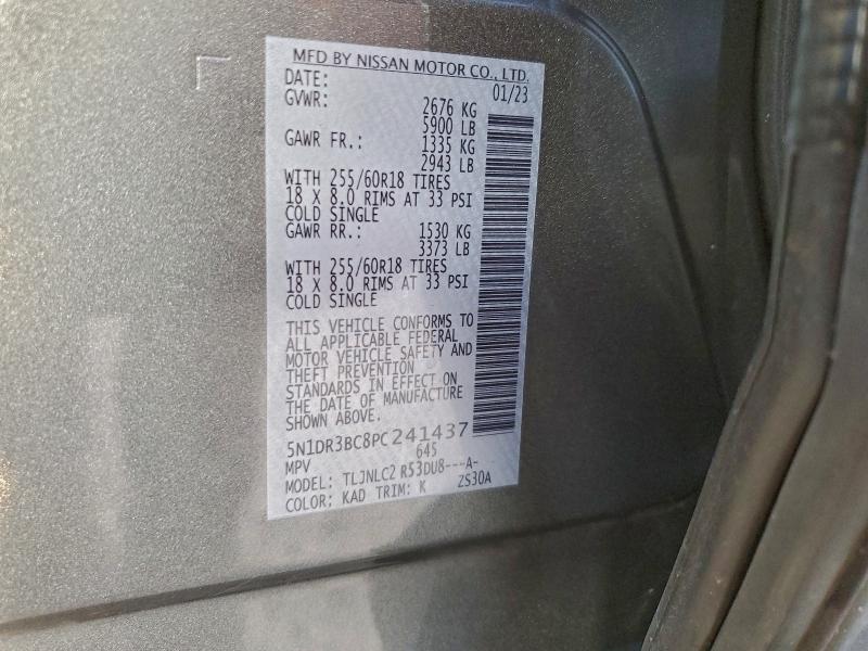 2023 NISSAN PATHFINDER #3305304299