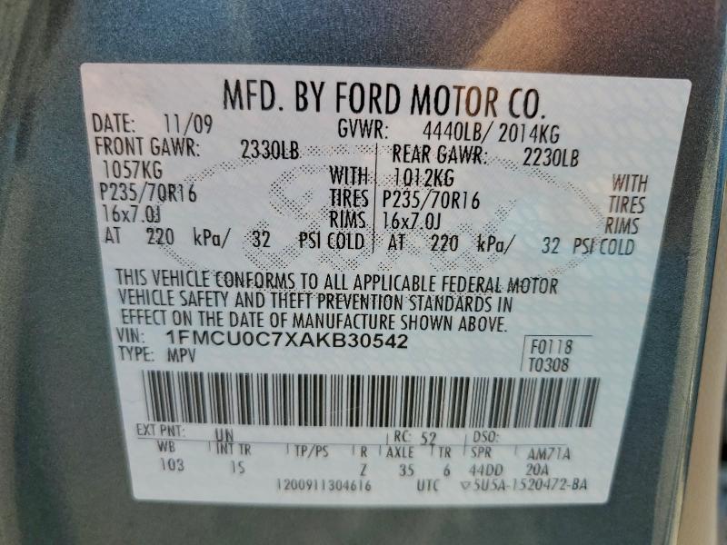 2010 FORD ESCAPE XLS #3304818536
