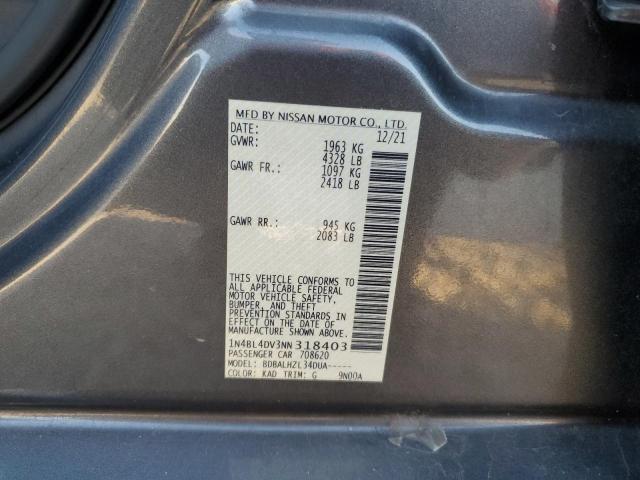 2022 NISSAN ALTIMA SV #3297052576