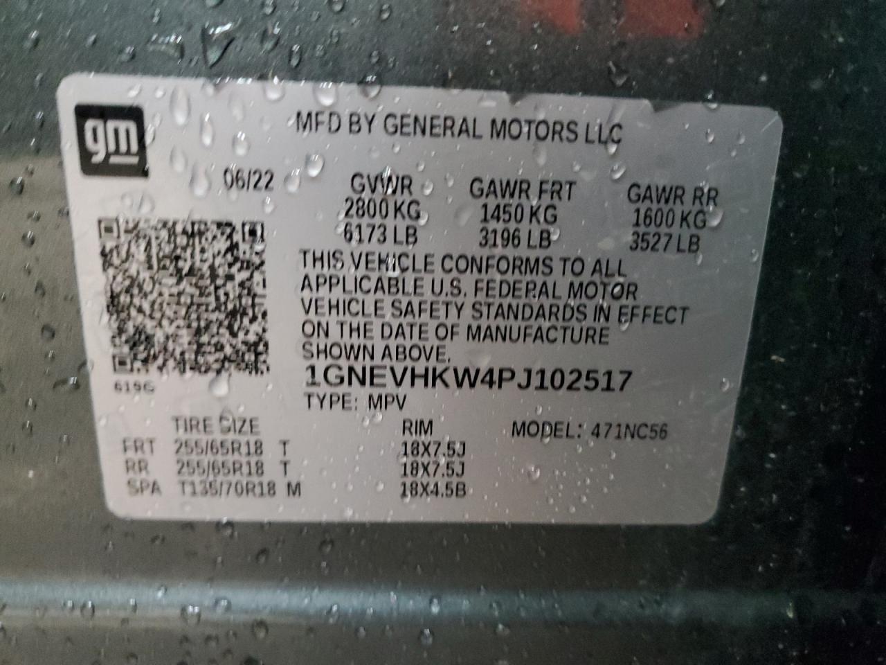 CHEVROLET TRAVERSE LT