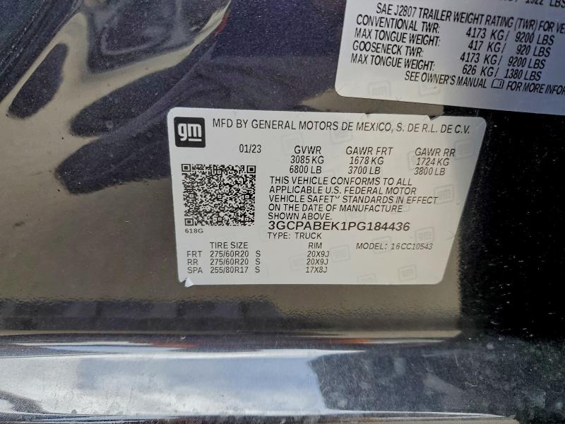 2023 CHEVROLET SILVERADO #3301693629