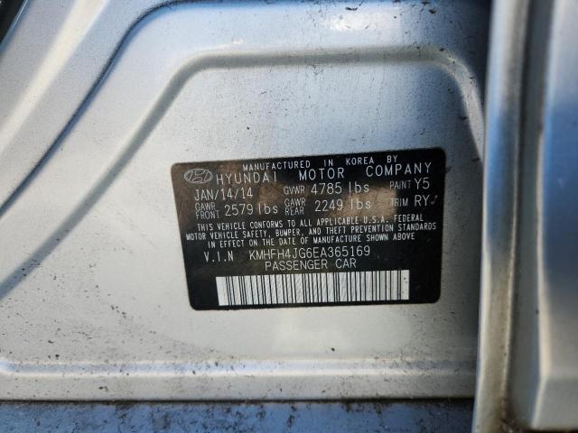 2014 HYUNDAI AZERA GLS #3283870450