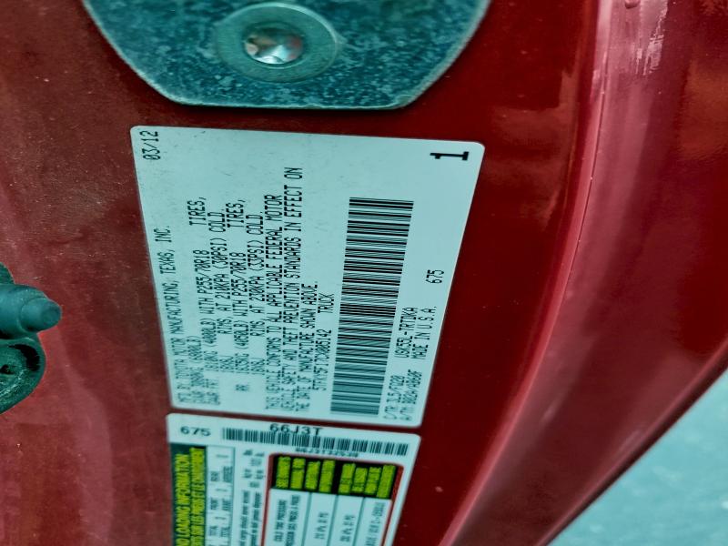 2012 TOYOTA TUNDRA #3303682929