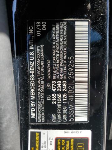 2018 MERCEDES-BENZ C 300 4MAT 55SWF4KB2JU259265