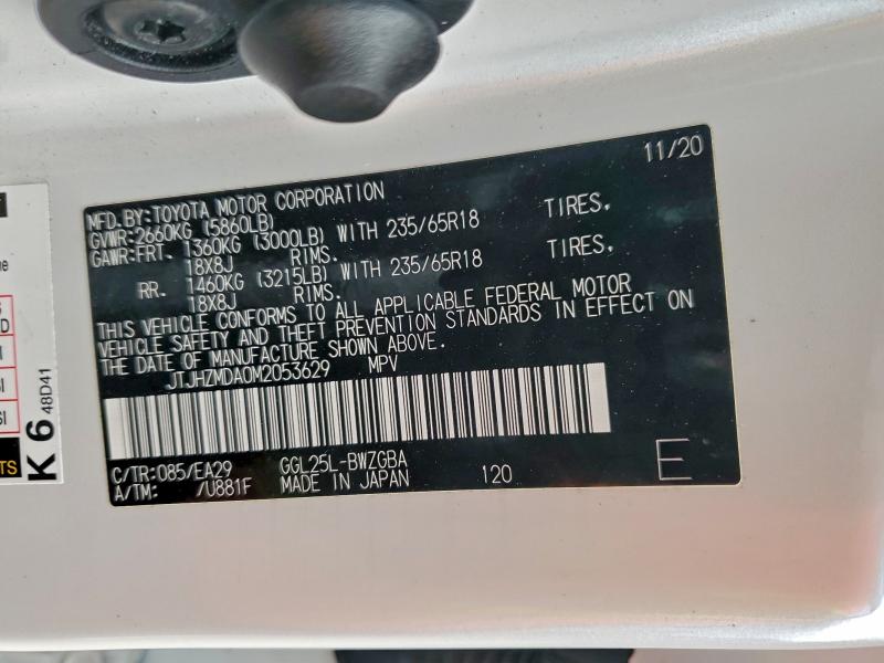 2021 LEXUS RX 350 #3304672974