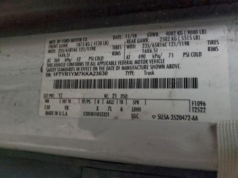 2019 FORD TRANSIT T- #3302770362