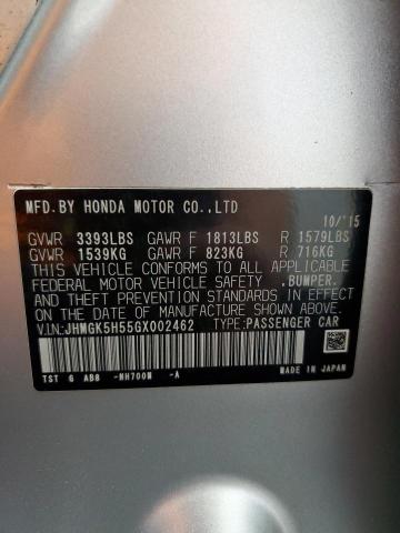 2016 HONDA FIT LX - JHMGK5H55GX002462